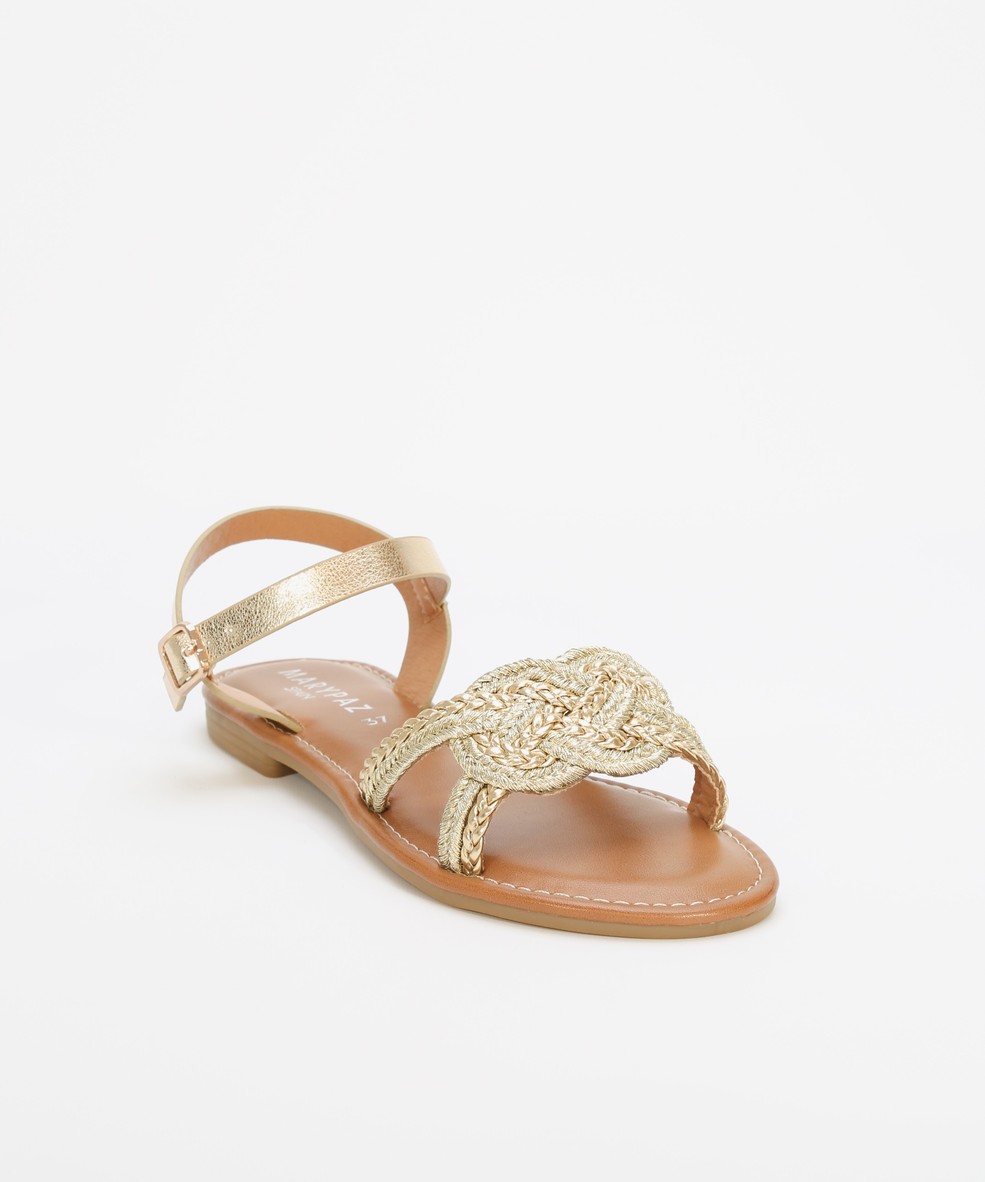 Sandalia plana trenzada image number null